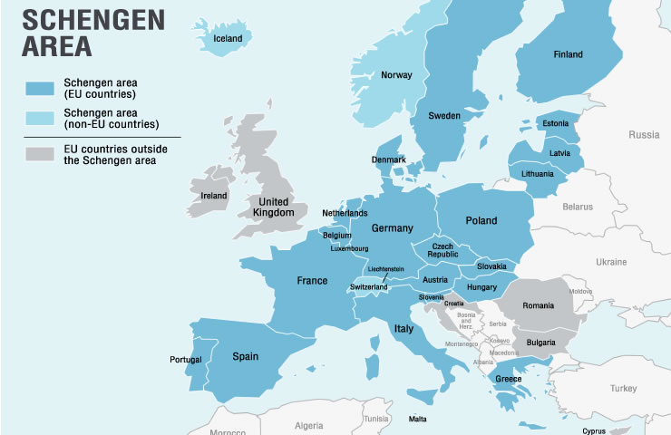 Tratado de schengen documentos para viajar de avião 