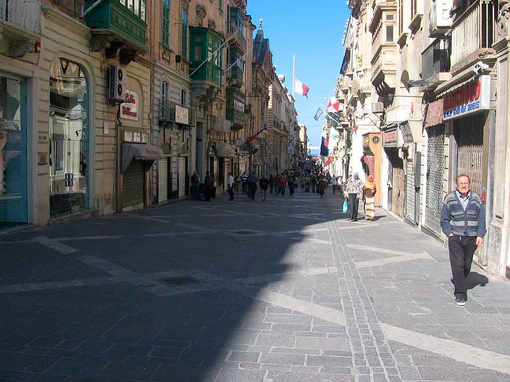 Valleta Malta rua da republica