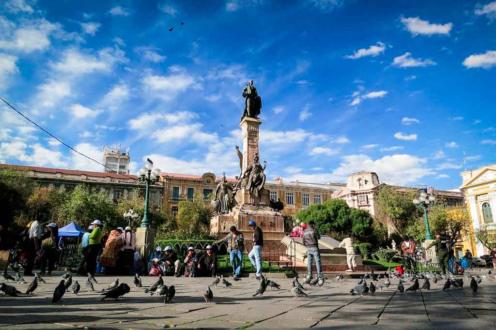 Capital da Bolivia praça murillo