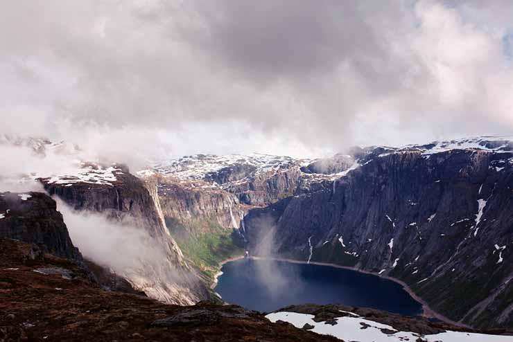 Fundo Trollstigen Mountain Road Na Noruega Europa Escandinávia 13