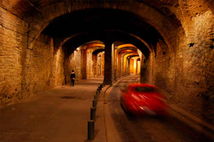 Túneis subterrâneos